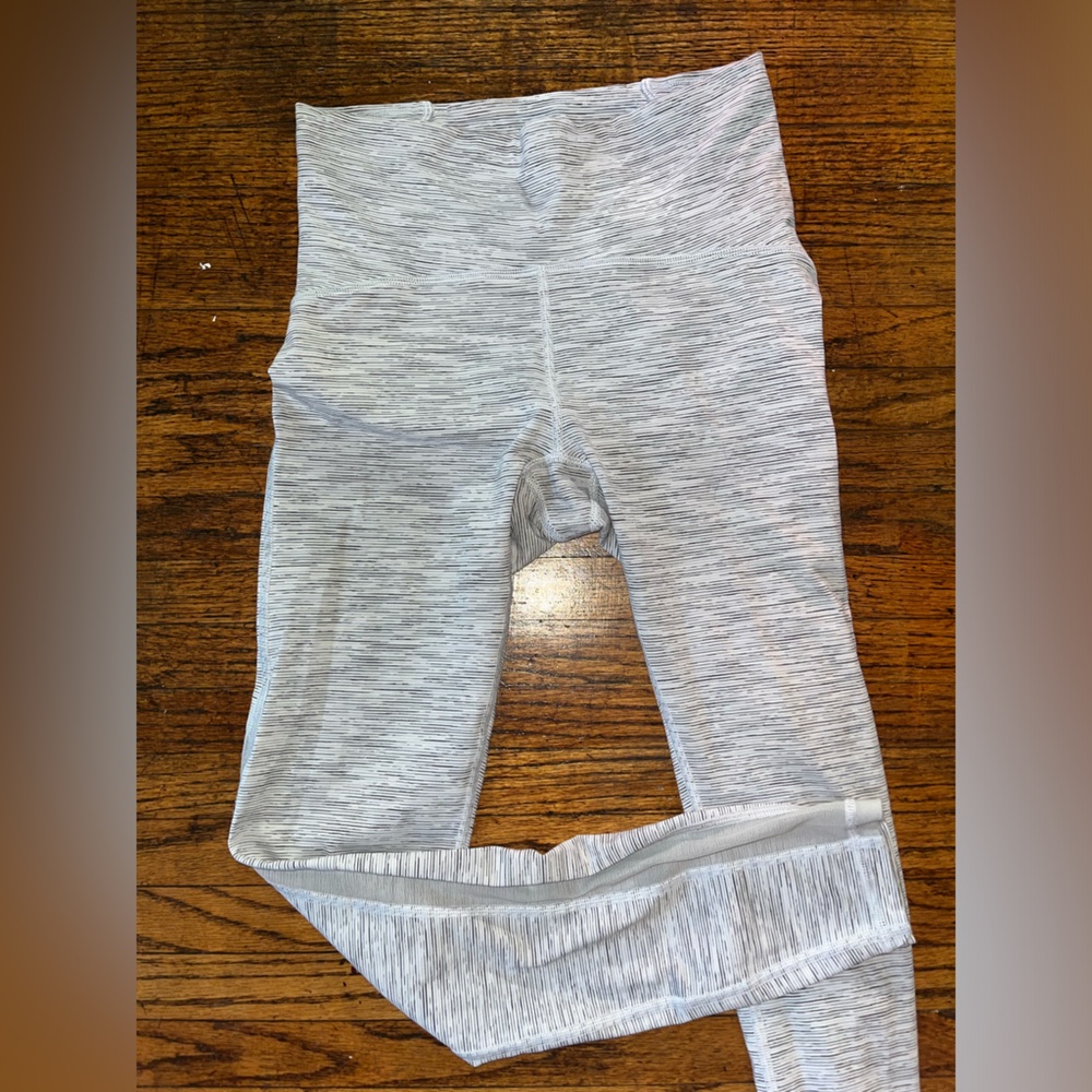 Grey Space-Dyed Lululemon Wunder Under Leggings
